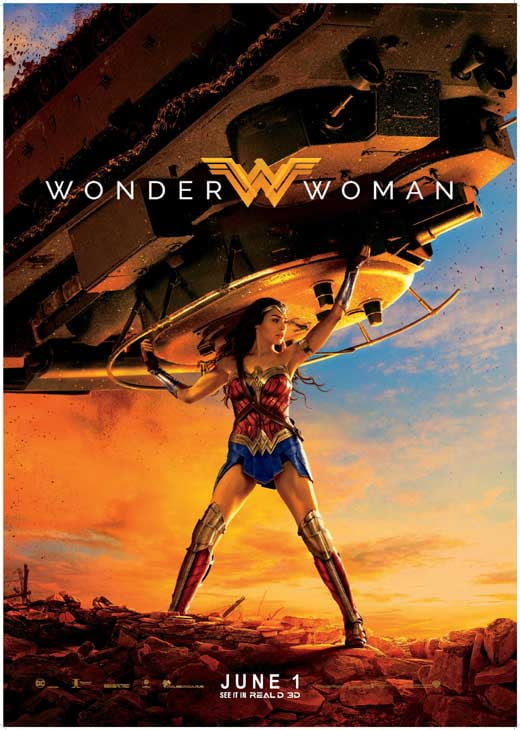 NEW DESIGN,Wonder Woman,Official ORIGINAL MOVIE POSTER PRINT PREMIUM 