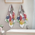 thumbnail image 4 of Coolnut Owl Soft Hand Towels, 2 PcsAbsorbent Bath Towel Decorative Fingertip Towels for Bathroom Gym Spa Hotel Beach Swimming Pool,14.4"x 28.3", 4 of 6