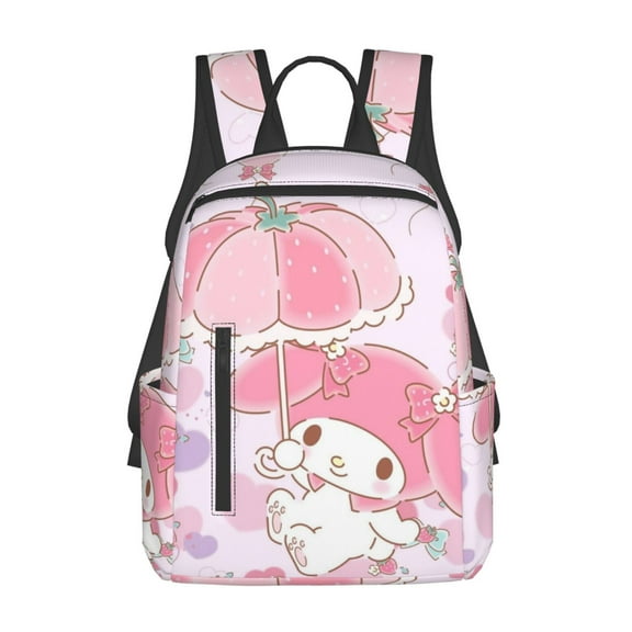 My Melody Backpack Multipurpose Daypacks Casual Satchel Schoolbag Adults Bookbag Rucksack Outdoor
