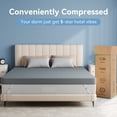 thumbnail image 6 of Sailvan Twin XL Mattress Topper College Dorm, 3 Inch Gel Memory Foam Mattress Topper for Pressure Relief, Dorm Room Essential, Washable Cover, Non-Slip Elastic Band,CertiPUR-US, 6 of 10