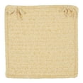 thumbnail image 2 of Colonial Mills Simple Chenille Braided Yellow Area Rug 15"x15", 2 of 2