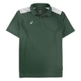 thumbnail image 1 of ASICS Mens Core Blocked Polo Shirt, Green, Small, 1 of 2