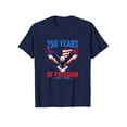 thumbnail image 4 of 250th Anniversary USA Shirts Womens 250 Years American Bald Eagle USA 250th Anniversary T-Shirt, 4 of 4