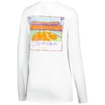 thumbnail image 3 of Women's White Clemson Tigers Hand-Drawn Stadium Comfort Colors Oversized Long Sleeve T-Shirt, 3 of 3