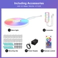 thumbnail image 3 of Luces de Cuerda Luz de cuerda que cambia de Color RGB, Control por aplicación, cinta de luz Flexible, decoración interior DIY Likrtyny Para estrenar, 3 of 9