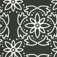 thumbnail image 2 of Outdoor Decor Ebony Medallion Print Bench Seat Cushion 48 x 18 in Black, 2 of 4