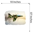 thumbnail image 4 of Watercolor Decal Living Room Wall Decal for Family Military Attack Aircraft Lake Background Cute Themed Room Décor - Size: 10 In x 7 In, 4 of 5