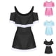 thumbnail image 5 of Odeerbi 7-16 Años Traje de Baño de Una Pieza Para Niñas Traje de Baño de Verano Sin Hombros Con Shorts Traje de Baño Hawaiano Secado Rápido Traje de Baño Acolchado, 5 of 5