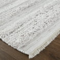 thumbnail image 3 of Feizy Alden Transitional Stripes, Ivory/Taupe, 2' x 3' Accent Rug Stain Fade Resistant Handmade Casual Solid Floor Rug for Living room Bedroom, 3 of 8
