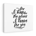 thumbnail image 5 of Scripture Walls Jeremiah 29:11 For I Know The Plans Bible Verse Canvas Christian Wall Art Ready to Hang Unframed, 5 of 16