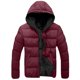 thumbnail image 2 of Ceisia Men Solid Color Hooded Cardigan Jacket Warm Casual Long Sleeve Pocket Parka Gift, 2 of 5