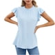 thumbnail image 1 of Camisetas de Manga Corta para las Mujeres Cuello Redondo Sólido Fuera Del Hombro Botón Superior, Camiseta Casual de Poliéster para el Uso Diario, Fiesta Y Primavera, 1 of 6