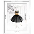 thumbnail image 5 of Art.com Little Black Gold Dress Art Print by OnRei, White Frame Wall Art, 17" x 21", 5 of 5