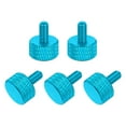 thumbnail image 1 of 5 Pcs Vis à Pouce Mollées Tête Plate M4x8mm pour Cartes Graphiques, Bleu Lac, 1 of 6