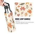 thumbnail image 4 of Yayeee 20oz Double Wall Stainless Steel Water Bottle with Flip Straw, Yellow Autumn Leaves, 4 of 7