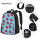 thumbnail image 3 of Disketp Strawberries Mochila Estampada de Gran Capacidad con Lonchera y Estuche, Set de 3 Piezas para Estudiantes, 3 of 7