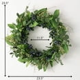 thumbnail image 5 of Sullivans 23.5" Artificial Green Leaf Blueberry Wreath, 5 of 5