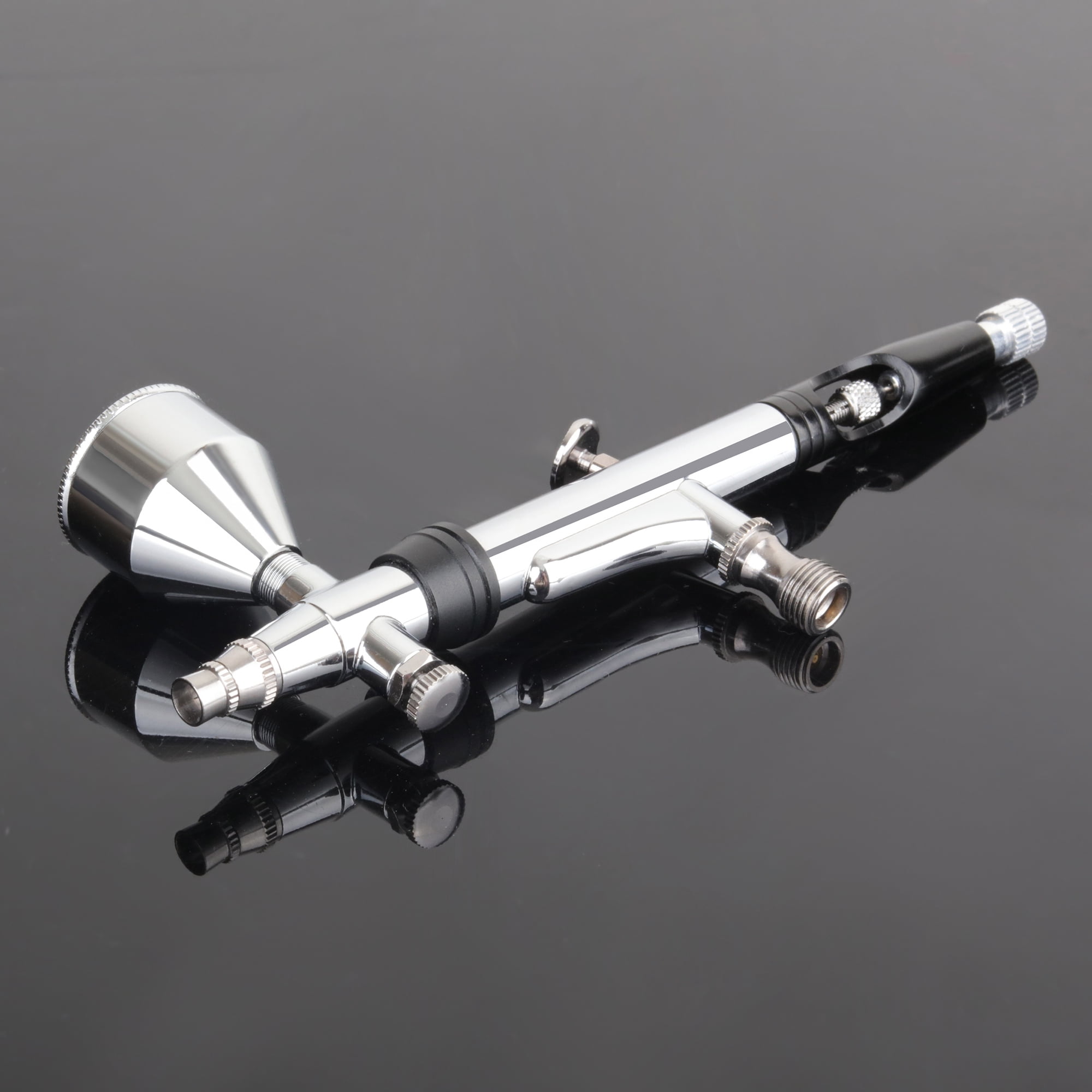 Dual Action Airbrush Pen with Rotatable Air Brush Head Gravity and Both Side Available Match Most Types Siphon Feeding