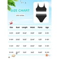 thumbnail image 2 of Usaibhir Girls Swimsuit Two Piece High Waist Athletic Piping Girls Bathing Suit Cute Fashion Classic Bikinis Set Kids Swim Suits 9-15T, 2 of 8