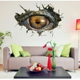 thumbnail image 3 of Wall Stickers Big Removable Wall Wall Creative Eye Stickers Decorative Dinosaur Stickers 3D Home Decor,Brown Home Wall Stickers, 3 of 9