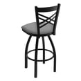 thumbnail image 2 of 820 Catalina 36" Swivel Bar Stool with Black Wrinkle Finish and Canter Folkstone Grey Seat, 2 of 2