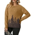 thumbnail image 5 of Cueply Sweaters for Women Long Sleeve Chunky Fuzzy Knit Pullover Sweater Tops Trendy Patterns, 5 of 9