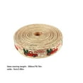 thumbnail image 3 of Billuyoard 1 rollo de cinta navideña de lino para fiesta, boda, decoración de árbol de Navidad, regalos impresos brillantes, embalaje de flores, banquete Kits de decoración para fiestas Rojo Billuyoard HA070107-03, 3 of 6