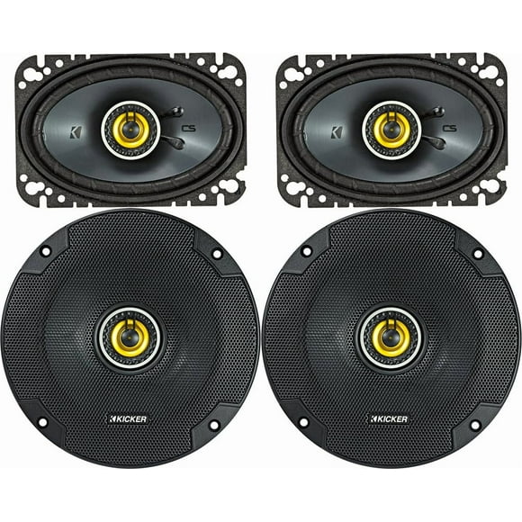Altavoz KICKER 46CSC654 de 6,5 pulgadas y 2 vías con 2 vías de 4 x 6 pulgadas