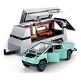 thumbnail image 2 of Auto de Juguete Chengchuang 1/32 Cybertruck Pickup con Remolque Verde Claro, 2 of 7