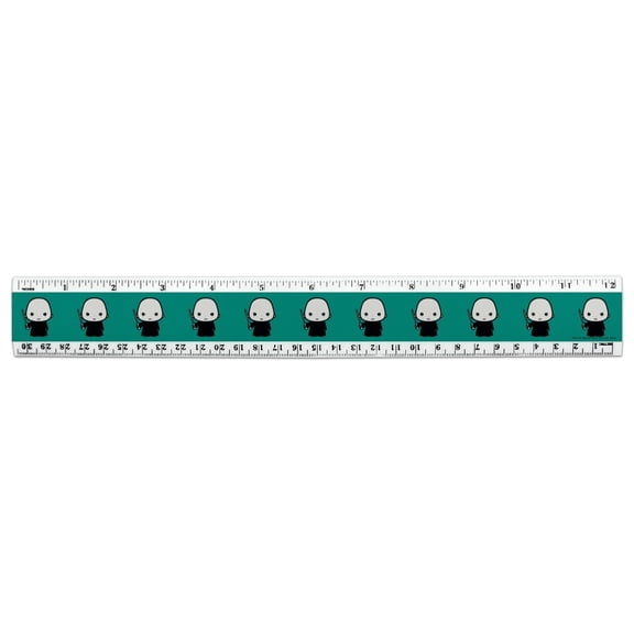 Harry Potter Voldemort Cute Chibi Character 12 Inch Standard and Metric Plastic Ruler