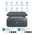 thumbnail image 6 of Wave Pacific | 4-Person Inflatable Hot Tub | EnergySave Bundle | Dark Gray, 6 of 11