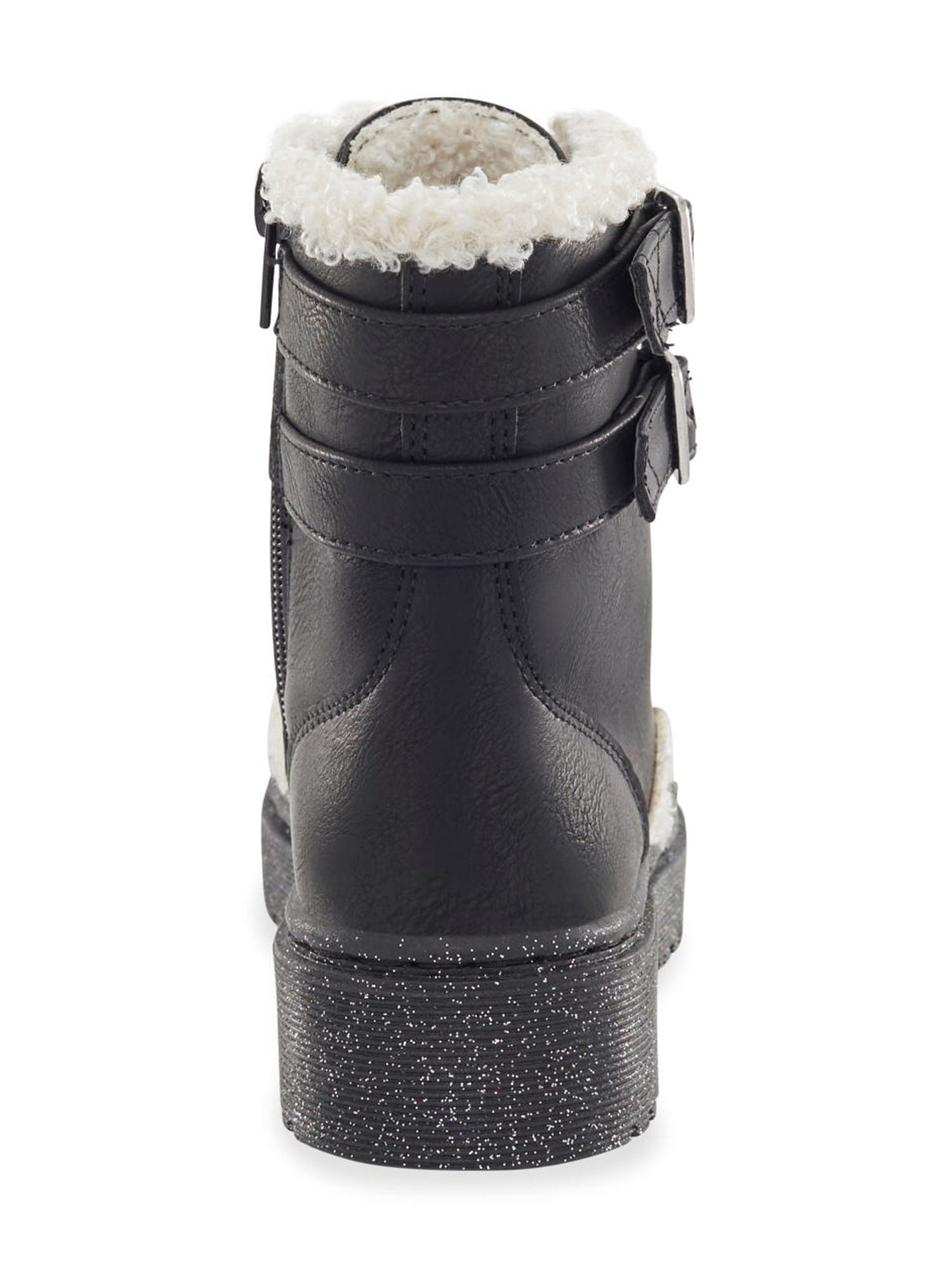 Portland Company Little & Big Girl Blaze Faux Fur Trim Combat Boot