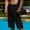 Black, variant on WWV Men Capri Pants Mens Cropped Pants Pocket Drawstring Straight Leg Trousers Solid Color Trendy Regular Fit Holiday Party Cotton Linen Pants Black L