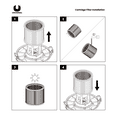 thumbnail image 2 of Universal Standard Cartridge Filter for 5-18 Gallon Wet/Dry Vacuum with No Cap, 2 of 3