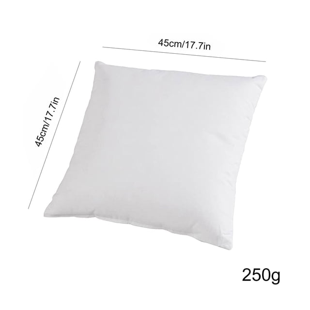 Cotton Non-Woven Square Pillow Insert - Vacuum Packed Cushion Core for Decor Covers (Multiple Sizes)