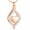 Rose gold, variant on Cremation Jewelry Crystal Teardrop Heart Urn Necklace for Ashes Heart Shape Memorial Keepsake Pendant for Human Ashes Holder for Women Gift