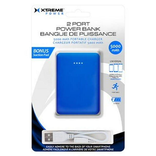 Xtreme XBB80145BLUE Banque d'Alimentation 5K avec Ventouse, Bleu