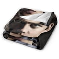 thumbnail image 3 of Bill Skarsgard Throw Blanket, Super Soft & Comfy Flannel Fleece Blanket, Lightweight Cozy Microfiber Anti-Pilling Plush Blanket for Sofa Chair, Bed, Couch 50x40 inch, 3 of 7