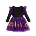 thumbnail image 6 of YUEHUA Toddler Girls Halloween Sparkly Tutu, Glitter Mesh Bodice with Double Skirt, Adorable A-Line Family Party Outfit for Kids 2-4T, 6 of 9