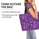 thumbnail image 2 of Disketp Purple Snowflakes Bolsa Tote Estampada para Mujer, Bolso de Hombro y de Mano para Compras y Viajes, 2 of 8