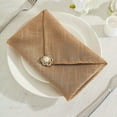 thumbnail image 3 of BalsaCircle 5 Pieces Natural 20" Premium Polyester Napkins Faux Burlap, 3 of 7