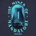 thumbnail image 2 of Women's Star Wars: The Mandalorian The Mines of Mandalore Graphic Tee Navy Blue Large, 2 of 4