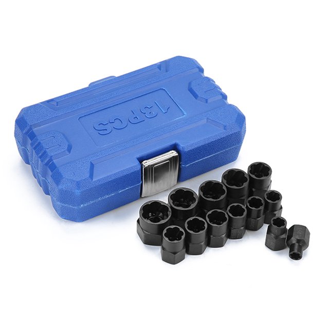 13pcs Damaged Bolt Vis d'Écrou Remover Kit d'Outils Damaged Bolt Ensemble de Retrait Damaged Bolt Écrou Vis Prise de Retrait