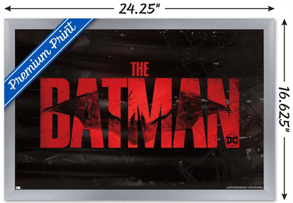 DC Comics The Batman - Logo Wall Poster, 14.725" x 22.375", Framed