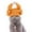 orange, variant on Pet Hat – Funny Chicken Leg Headwear for Dogs & Cats, Cute Pet Costume Accessory