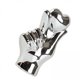 thumbnail image 1 of 2xEstatua De Corazón De Regalo Figura De Cerámica Coleccionable Para Boda Chimenea Pasillo Plata Con Mano, 1 of 9