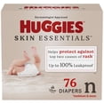 thumbnail image 1 of Huggies Skin Essentials Baby Diapers, Sizes: N-6, 76-36 Count, 1 of 9
