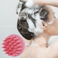 thumbnail image 2 of Unique Bargains 1 Pc Handheld Hair Shampoo Brush for Head Massage 3.46"x3.46" Pink, 2 of 6