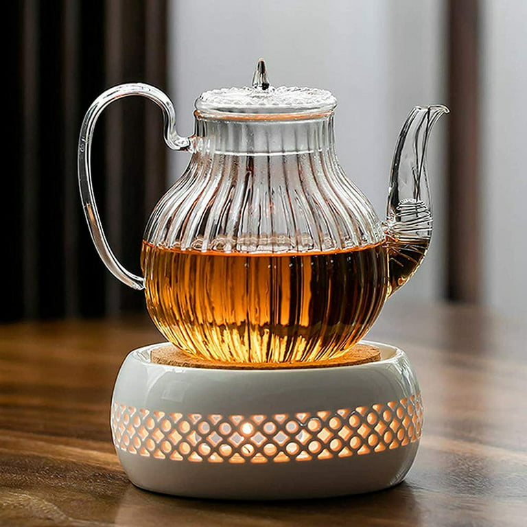 Ceramic Teapot Warmer, Teapot Warmer with Cork Cushion, Perfect