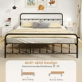 thumbnail image 6 of Costway King Size Bed Frame with Headboard Under Bed Storage No Box Spring Needed Black, 6 of 10